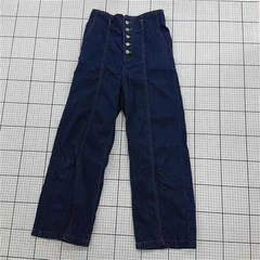 ◇ Θ セシルマクビー CECIL McBEE デニムパンツ ワイドシルエット レディース Fサイズ E  【1510230015426】