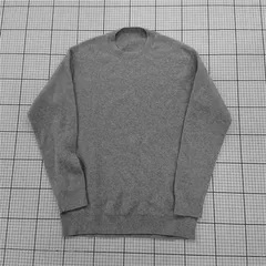 ◇ ⊇ 無印良品 クルーネックセーター グレー XL メンズ E  【1510230015402】