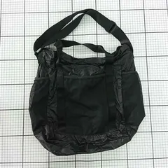 ◇ Θ コーデュラ CORDURA ナイロン ショルダーバッグ ブラック系 男女兼用 E  【1510230016478】