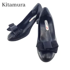 キタムラ ハイヒール パンプス レースリボン付け外し 冠婚葬祭 ブラック 24