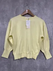 美品 grove グローブ タグ付き ベーシック シンプル ニット セーター sizeS/黄  ◆■ レディース