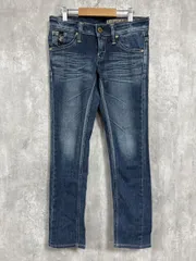 SOMETHING サムシング エドウィン ベーシック シンプル スキニー デニムパンツ size27×32/紺  ■■ レディース