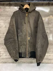 Carhartt active jacket アクティブジャケット カーハート ブラック グッドフェード ビックサイズ アメカジ ダック ジップパーカー のサムネイル