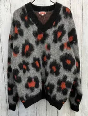 KENZO PARIS HANA LEOPARD ケンゾーパリス 長袖ニット 総柄 レオパード柄 アルパカウール size M