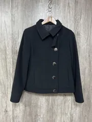K.T kiyoko takase キヨコタカセ 羊毛 カシミヤ ピー コート size9/黒  ◆■◎レディース