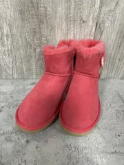 UGG アグ シープスキン ミニ ベイリーボタン II ムートン ブーツ size25cm/カーキ  ◆■◎レディース
