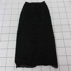 ◇ Θ イング INGNI 1241-300310-80 フリルロングスカート ブラック系 M レディース E  【1510240010480】