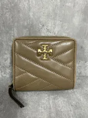 TORY BURCH トリーバーチ キラ シェブロン バイフォールド ウォレット 二つ折り 財布 size-/茶  ■■ レディース
