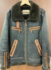 AVIREX アヴィレックス／B-6 ムートン フライトジャケット／ライダース ブラック／上野商会／Lサイズ