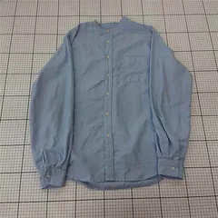 ◇ Θ チャオパニックティピー CIAOPANIC TYPY バンドカラーシャツ サックスブルー メンズ Mサイズ E  【1511060031327】