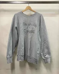 Champion チャンピオン REVERSE WEAVE リバースウィーブ スウェット 80S トリコ 2枚タグ カレッジ ロゴ刺繍 サイズXL USA製 グレー