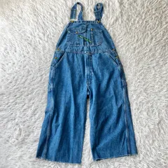 KEY USA製 デニムオーバーオール 古着 サロペット カットオフ  3713
