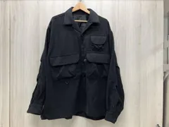 DAIWA PIER39 TECH FISHERMANS OPEN COLLAR SHITS ジャケット 表記サイズ L ブラック