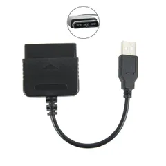 PS2 コントローラー USB 変換 アダプター ケーブル PS1 PS3 PC