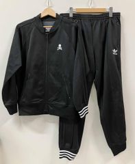 mastermind Japan × adidas マスターマインド・ジャパン×アディダス コラボジャージ上下セット その他アウター ブラック 使用感あり