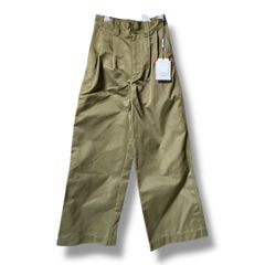 【未使用】Homspun　高密度ウェポン切替ワークパンツ　ダークベージュ homspun SUSCON – ワイドパンツ 高密度ウェポンひも付き パンツ