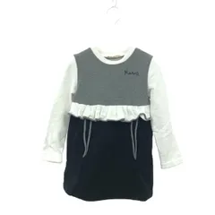 MARNI マルニ フリル付ワンピース サイズ:6Y(120/56) 長袖/レイヤード風/子供服/女の子    ブラック/グレー キッズ / 240001170998のサムネイル