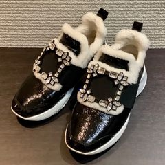 ロジェヴィヴィエ Roger Vivier ヴィヴラン パテント レザー ビジュー