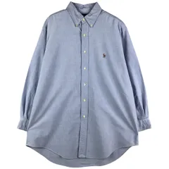 古着 ラルフローレン Ralph Lauren YARMOUTH 長袖 ボタンダウンシャツ メンズL相当/eaa602901