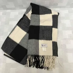Johnstons of Elgin ジョンストンズオブエルガン 大判ストール カシミア100% ブラック ホワイト グレー チェック