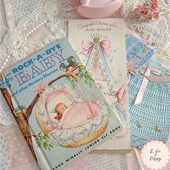 ヴィンテージ絵本 洋書『ROCK-A-BYE BABY』1956年 ベビー