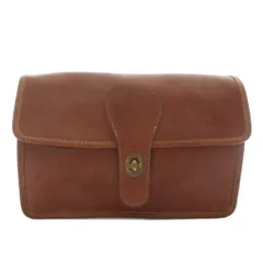 コーチ COACH オールドコーチ ヴィンテージ USA製 9205 セカンドバッグ クラッチバッグ レザー ターンロック 茶 ブラウン /XZ ■GY18