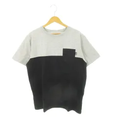 ザノースフェイス THE NORTH FACE ショートスリーブ2トーンポケットティー 半袖Tシャツ バイカラー アウトドア XL グレー 黒 ブラック NT31835 /AH12 ■GY99
