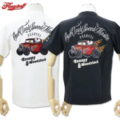 SNOOPY×Flagstaff SNOOPY&Woodstock Tee フラッグスタッフ スヌーピー ウッドストック 刺しゅう 半袖 Tシャツ M L XL XXL 492121のサムネイル