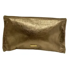 Kate spade(ケイトスペード) クラッチバッグ - メタリックゴールド×黒 2way レザー