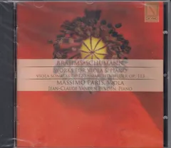 [CD/Da Vinci]ブラームス:ヴィオラ・ソナタ第1番ヘ短調Op.120-1&ヴィオラ・ソナタ第2番変ホ長調Op.120-2&子守歌Op.49-4他/マッシモ・パリス(va)&ジャン＝クロード・ファンデン・エインデン(p) 2005.9