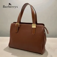 BURBERRYS バーバリーズ ハンドバッグ ブラウン ゴールド金具 ノバチェック レザー