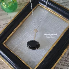 【オブシディアン(黒曜石)】ペンダントネックレス　LPN512