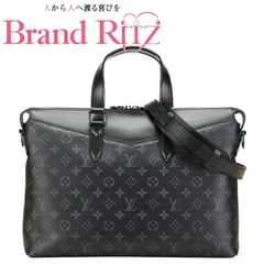 中古 ルイヴィトン モノグラム エクリプス エクスプローラー ビジネスバッグ トートバッグ ショルダーバッグ 2WAY ABランク M40566 ブラック PVC レザー メンズ LOUIS VUITTON 【送料無料】【西神店】