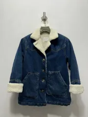 ザラ デニム ボア ファー ジャケット 9号