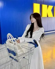 MAYOON マイクロファイバー ミルク 白 まとめ set (ONE PIECE ティアード ズボン クロップド)