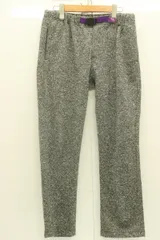 【中古】 GRAMICCI メンズクライミングパンツ M ボンディングニットフリースナローパンツ GRAMICCI x beams M グレー 灰 紫 パープル