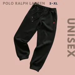 POLO Ralph Lauren ポロ ラルフローレン ロゴスウェットパンツ ロングパンツ ブラック 黒 メンズ レディース ユニセックス 輸入