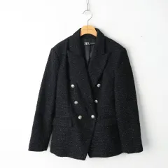 66/ザラ ツイード ジャケット