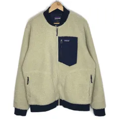 【倉吉店】 中古 patagonia | パタゴニア その他アウター Retro-X BOMBER Jacket レトロX ボンバージャケット ボアジャケット 22830FA19 ベージュ サイズ：L 【92】