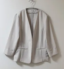 NATURAL BEAUTY BASIC ノーカラージャケット