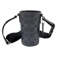 COACH(コーチ) ショルダーバッグ美品  シグネチャー柄 C9985 ネイビー レザー