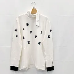 【新品タグ付き!】アンパスィ｜レディース｜ＬＬサイズ｜セルヒートタートルネック｜ホワイト系｜古着ゴルフウェア