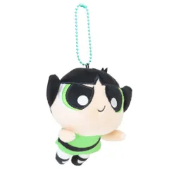 パワーパフガールズ マスコット ぬいぐるみマスコット 空飛ぶバターカップ ティーズファクトリー ボールチェーン ミニぬいぐるみ キャラクター グッズ 