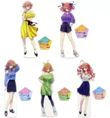 【中古】アクリルスタンド・アクリルパネル 全5種セット メガBIGアクリルスタンド 「きゃらっとくじ 五等分の花嫁＊ ～Vivid City Rhythm～」 A賞