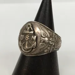 【加古川店】 中古 リング・指輪 us navy:silver ring シルバー 【134】