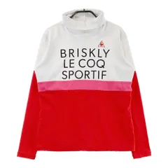 サイズ：LL LE COQ GOLF ルコックゴルフ  タートルネック 長袖Tシャツ 裏起毛  レッド系 [240101578485] ゴルフウェア レディース ストスト