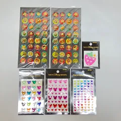 【新品】東京ディズニーリゾート 携帯電話シール 6点 ミッキーシェイプ  レトロシール ぷくぷくシール