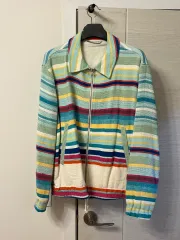 ザラ ストライプ ジャケット XL