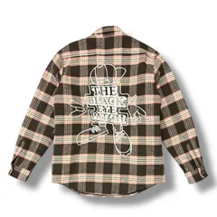 BlackEyePatch 21AW OG LABEL QUILTING FLANNEL SHIRT フランネルチェックシャツ キルティングシャツ ブラックアイパッチ ピンク L （3592M）