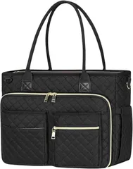 HARGIO(ハルジオ) 訪問看護 バッグ ケアマネ 訪問バッグ 介護 人気 トート ショルダー 大容量 トートバッグ ショルダーバッグ 2way 看護師 バック 往診バック A4 多機能 大きめ 通勤 仕事 教師 救急 ポケット多い (ブラック)